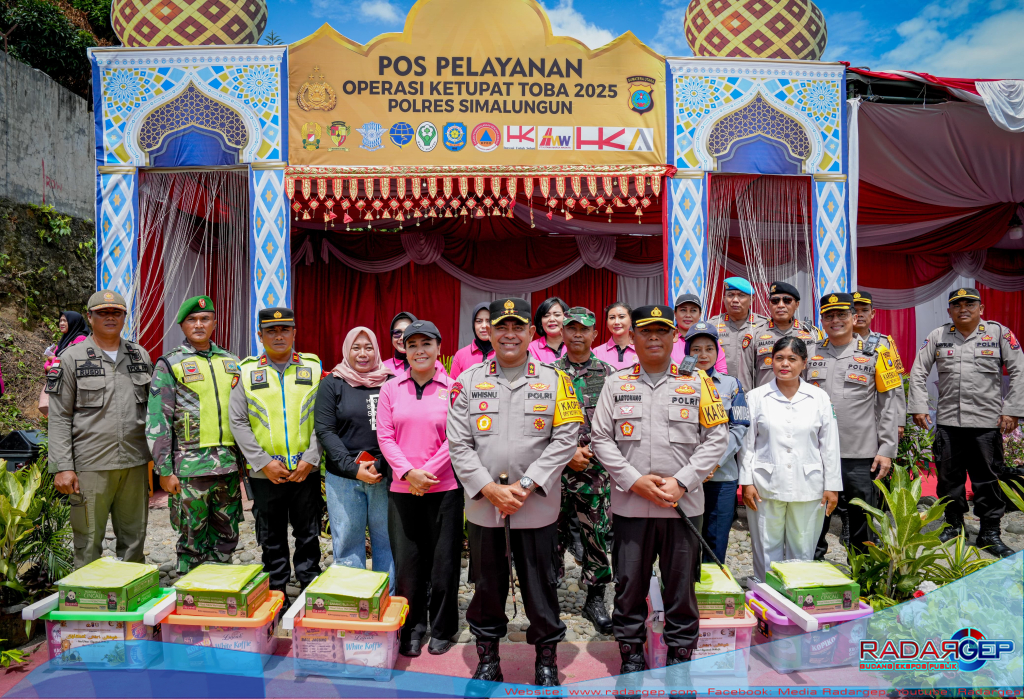 Kapolda Sumut Tinjau Pos Pelayanan Pintu Tol Sinaksak, Antisipasi Kemacetan dan Arus Balik